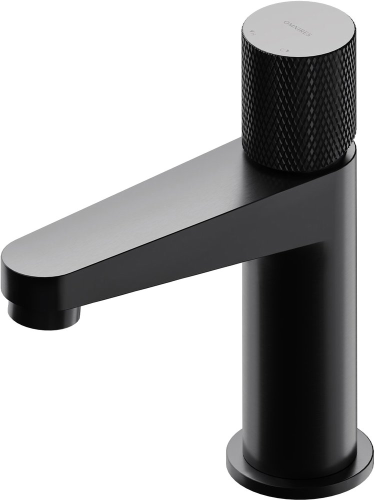 фото Смеситель для раковины omnires contour ct8010at, антрацит