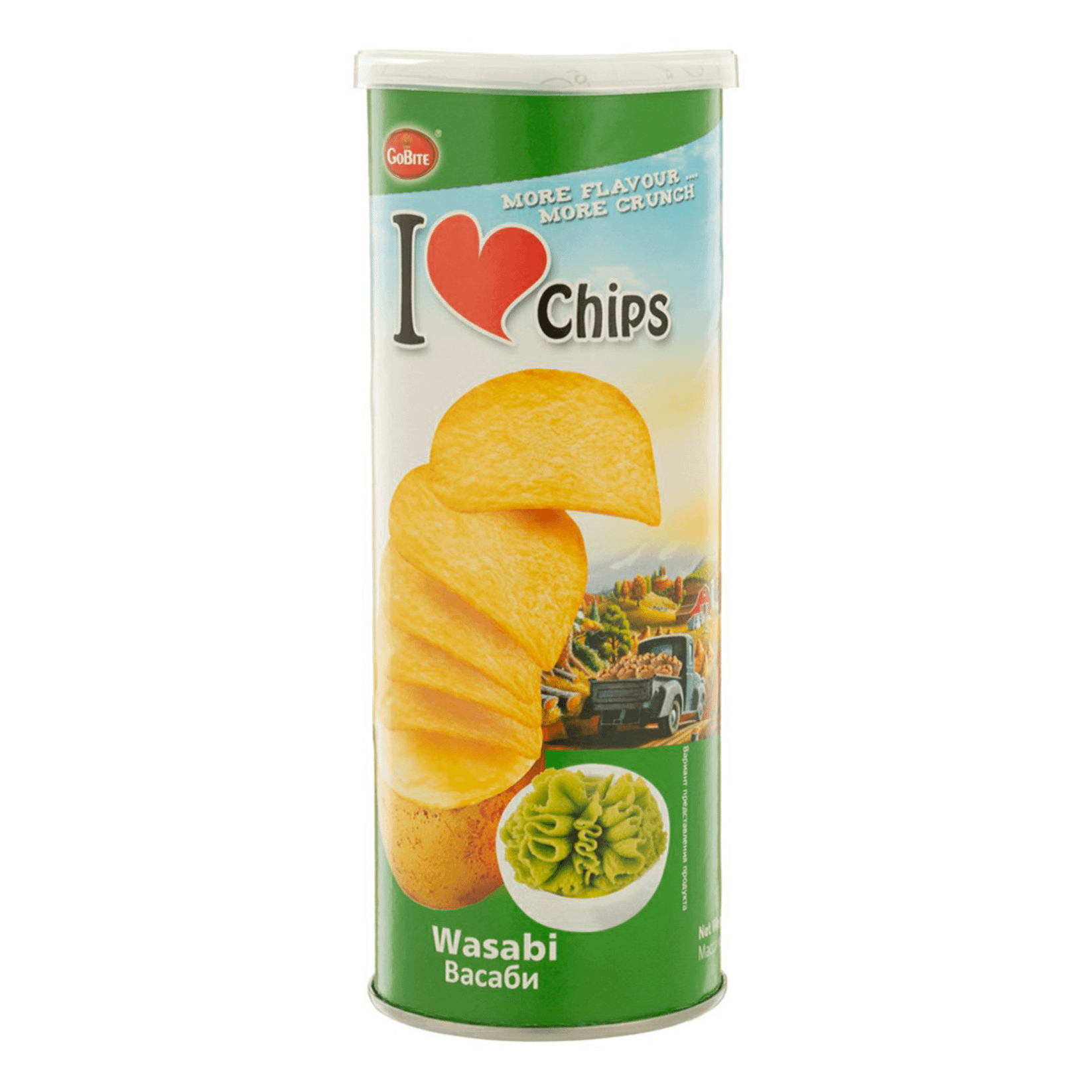 Чипсы картофельные GoBite I love chips васаби 70 г