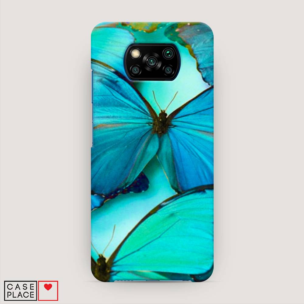 

Пластиковый чехол "Неоновые бабочки" на Xiaomi Poco X3 NFC, 39220-3