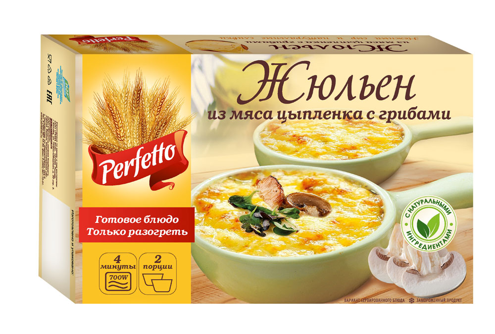 Жюльен Perfetto из мяса цыпленка с грибами 250 г