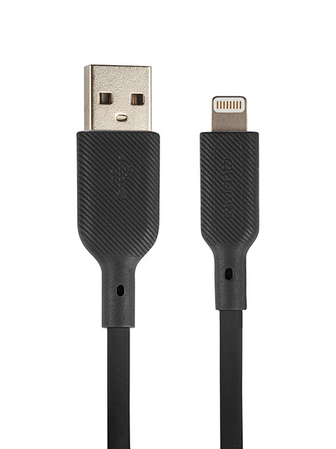 фото Кабель qumo usb - lightning вилка-вилка м (с48 black)