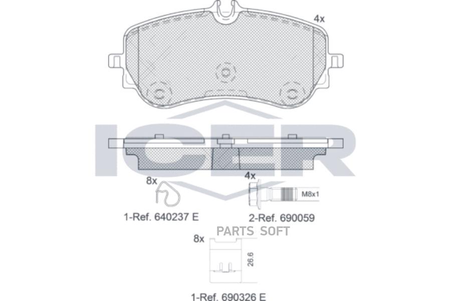 

Тормозные колодки ICER 142301