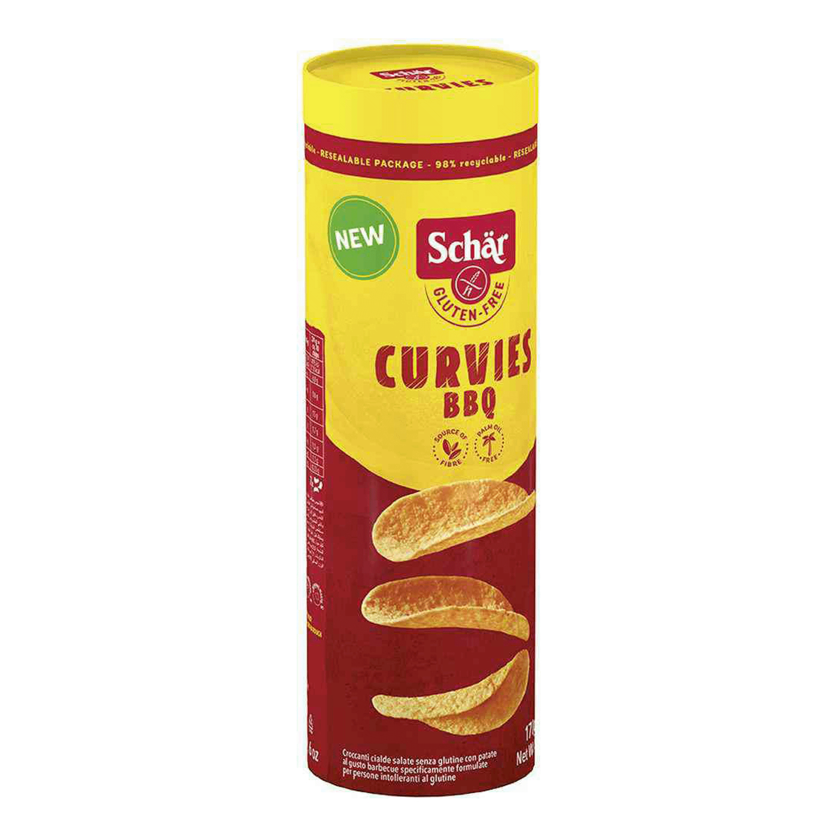 Чипсы картофельные Schar Curvies BBQ 170 г