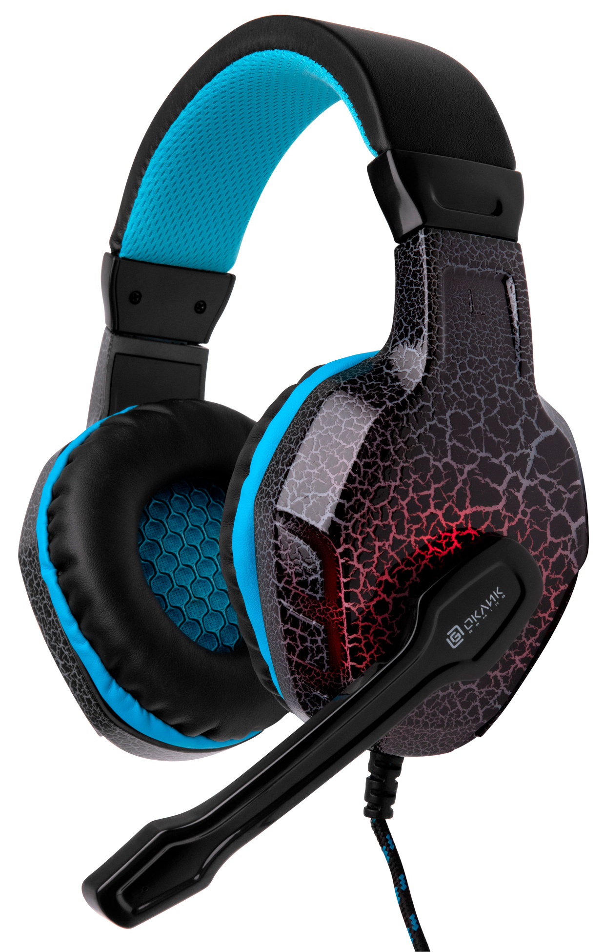 

Игровые наушники Oklick HS-L400G ZEUS черный, синий