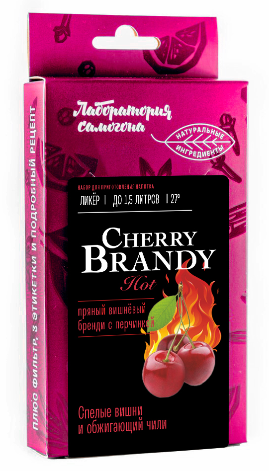 Набор трав и специй Лаборатория самогона Cherry Brandy HOT ликер, 26 г
