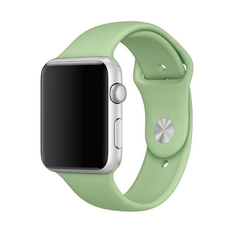 

Силиконовый ремешок Sport для Apple Watch 42 44 мм (Мятный), 00000010195