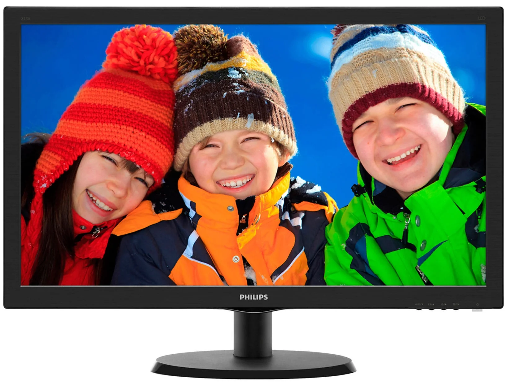 Монитор Philips 223V5LHSB черный