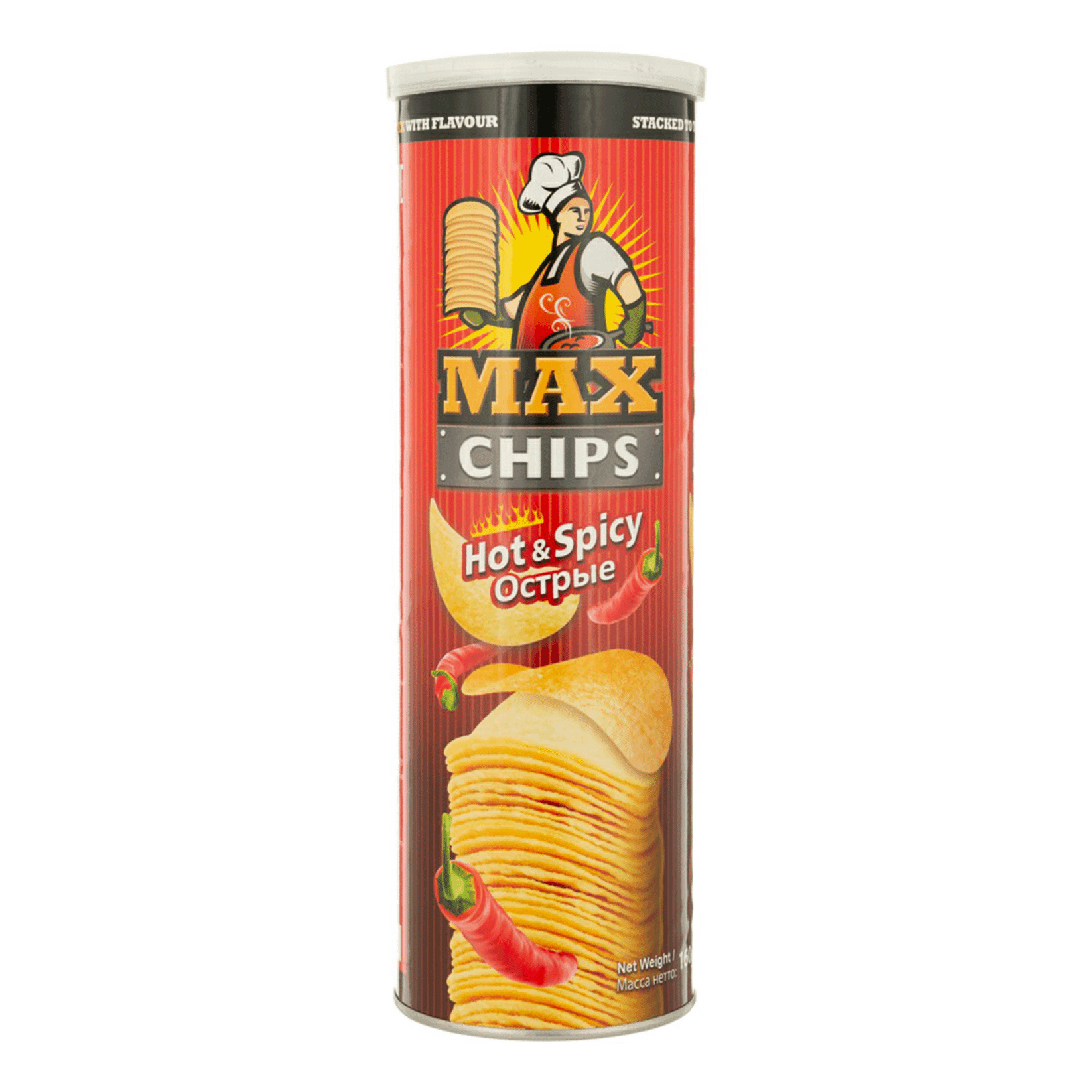 Чипсы картофельные Max Chips Max Stacks острые 160 г