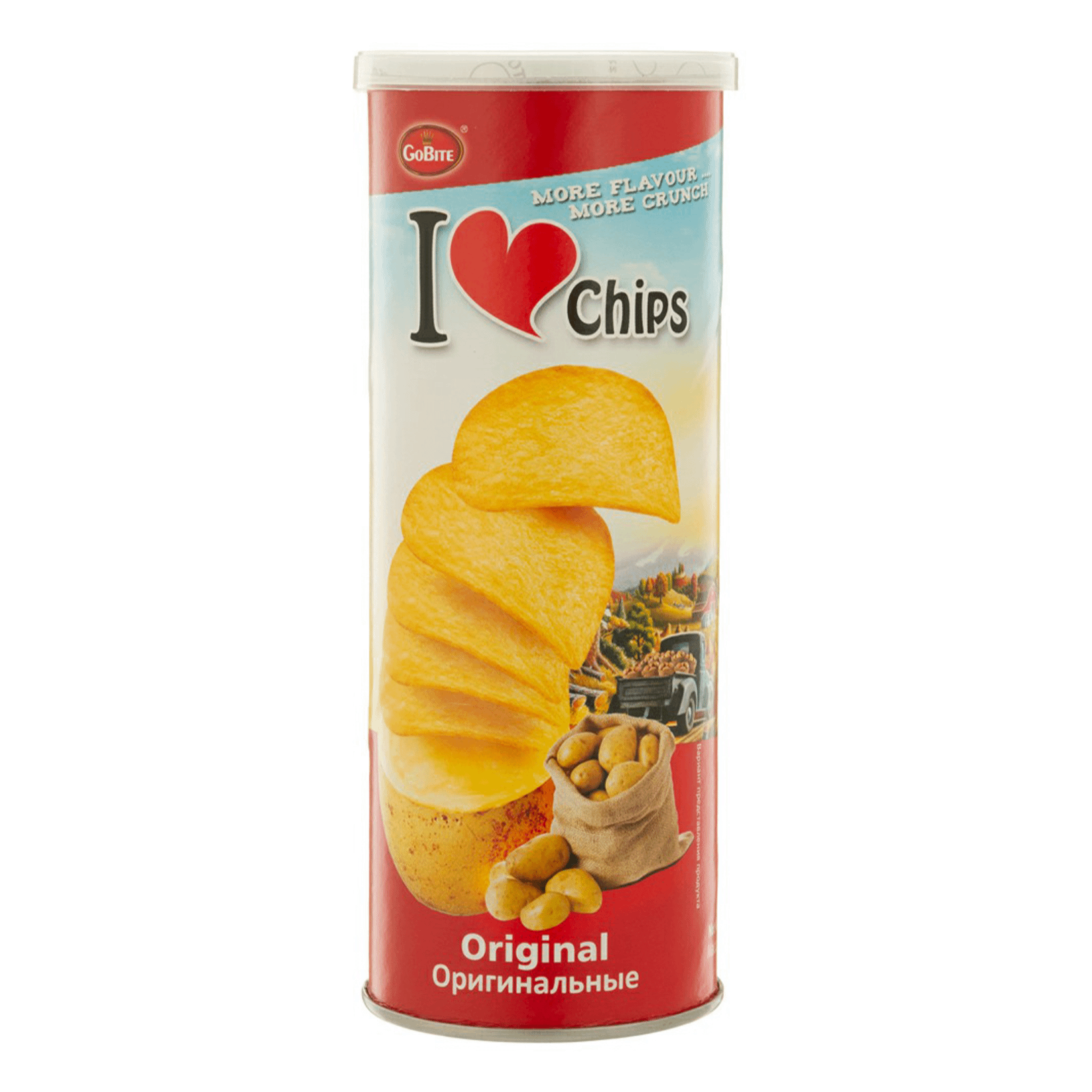 Чипсы картофельные GoBite I love chips оригинальные 70 г