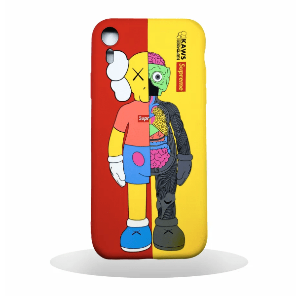 фото Чехол для iphone xr luxo "kaws supreme"