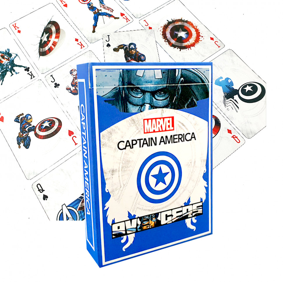 

Игральные карты Marvel Captain America Stripper Card, Капитан Америка (Конусная колода), 1