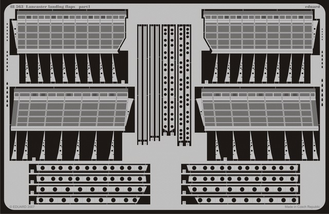 фото Фототравление eduard 48563 lancaster закрылки 1/48