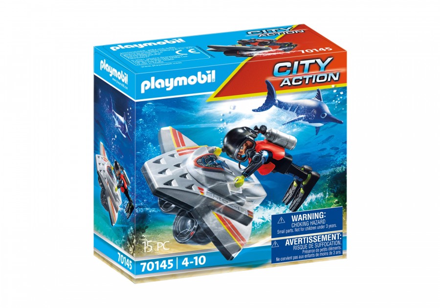 фото Конструктор playmobil подводный скутер pm70145