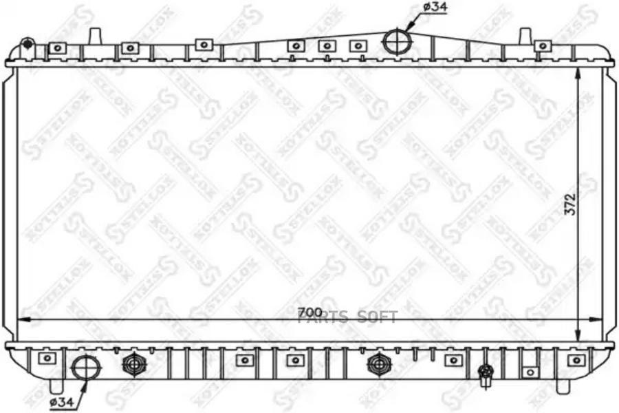 

STELLOX Радиатор охлаждения STELLOX 1025342sx