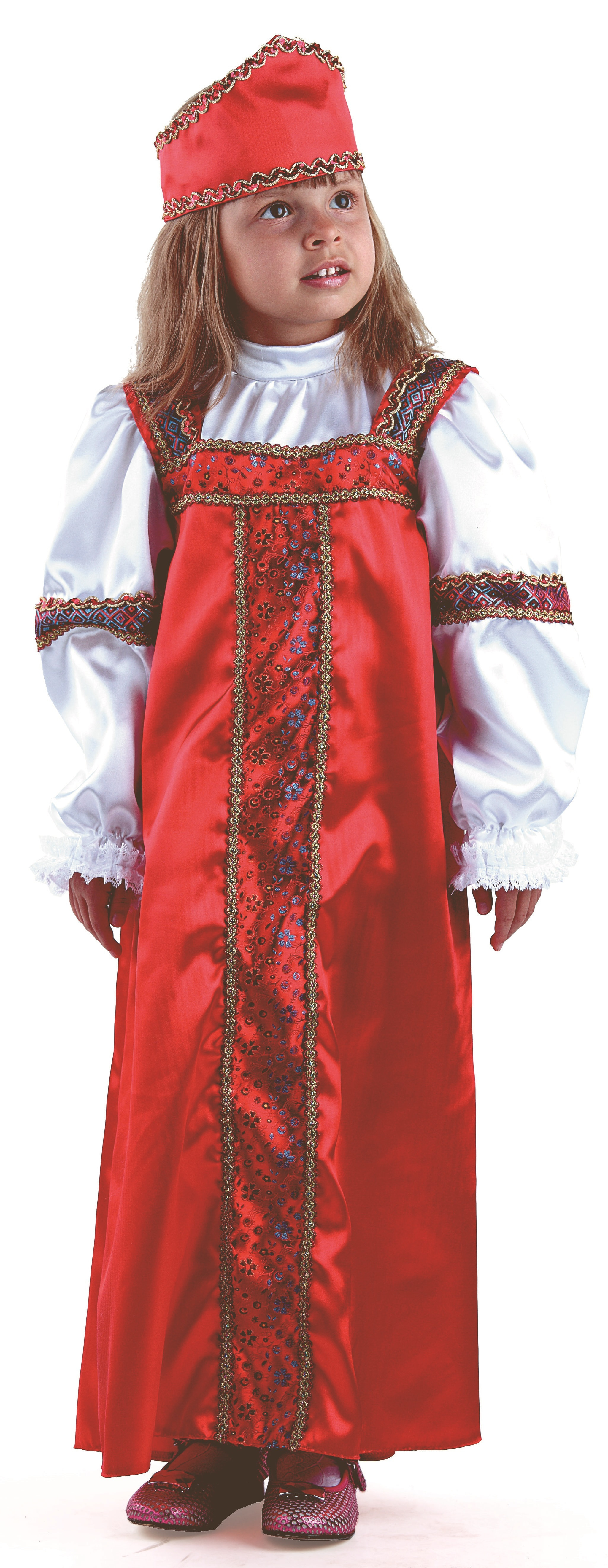

Костюм Батик Русский Народный Марья-Искусница Детский 32 (128 см), 7006