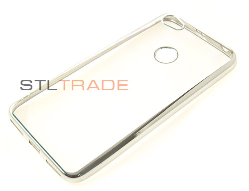 

силиконовый чехол для Xiaomi Redmi Note5a с каймой серебро, Серебристый