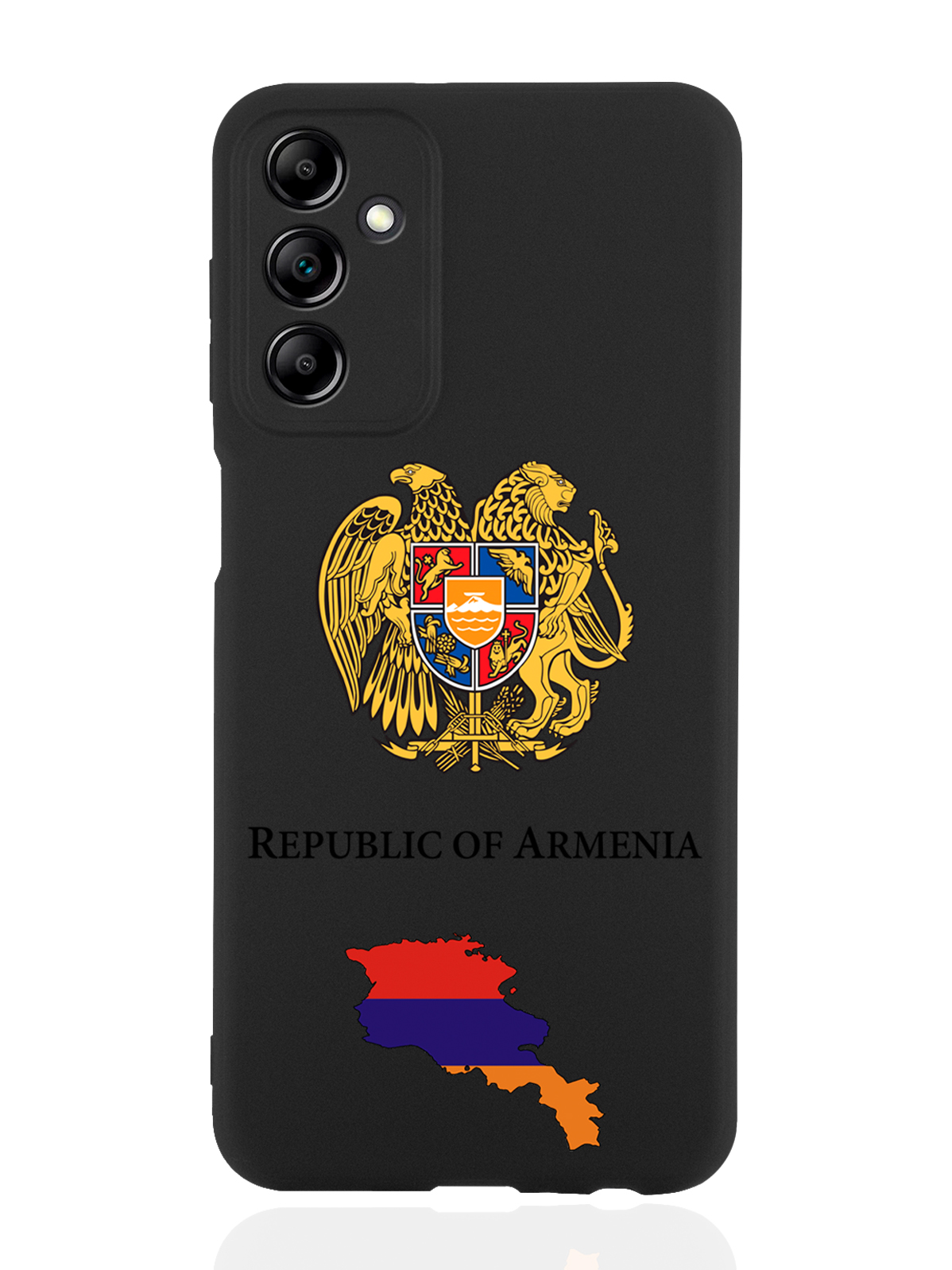 

Чехол SignumCase для Samsung Galaxy A14 Герб Армении черный, Разноцветный