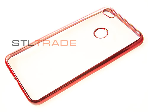 силиконовый чехол для Xiaomi Redmi Note5a с каймой красный