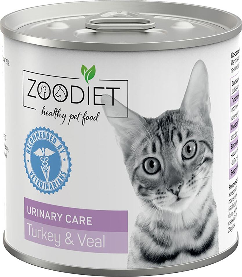 Консервы для кошек Zoodiet Urinary care turkey & veal с индейкой и телятиной, 240 г