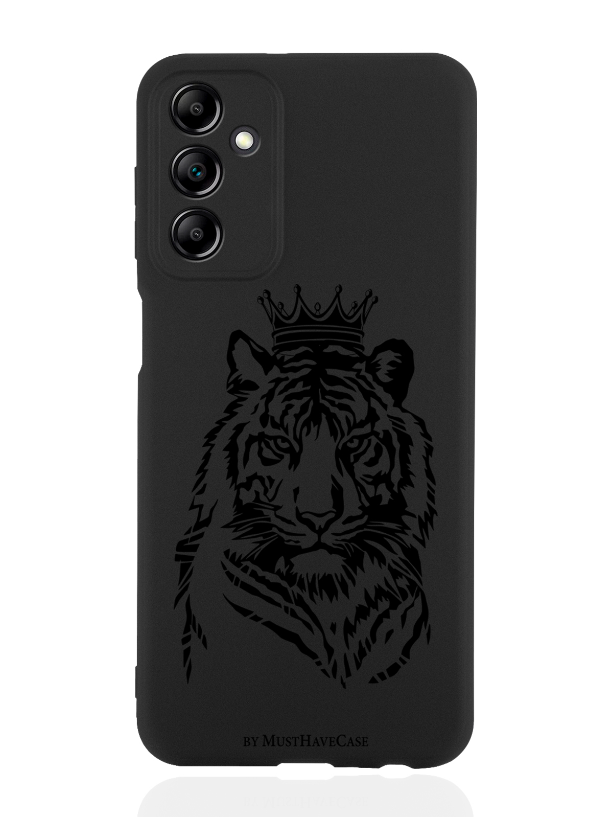 

Чехол MustHaveCase для Samsung Galaxy A14 Тигр с Короной черный