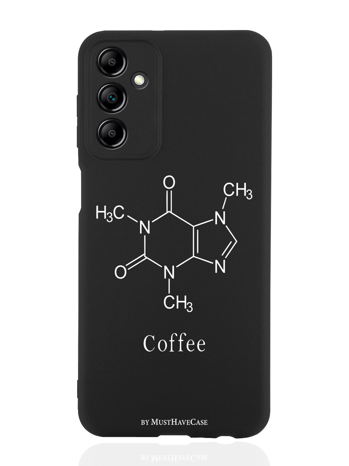 

Чехол MustHaveCase для Samsung Galaxy A14 Молекула кофе черный, Черный;белый