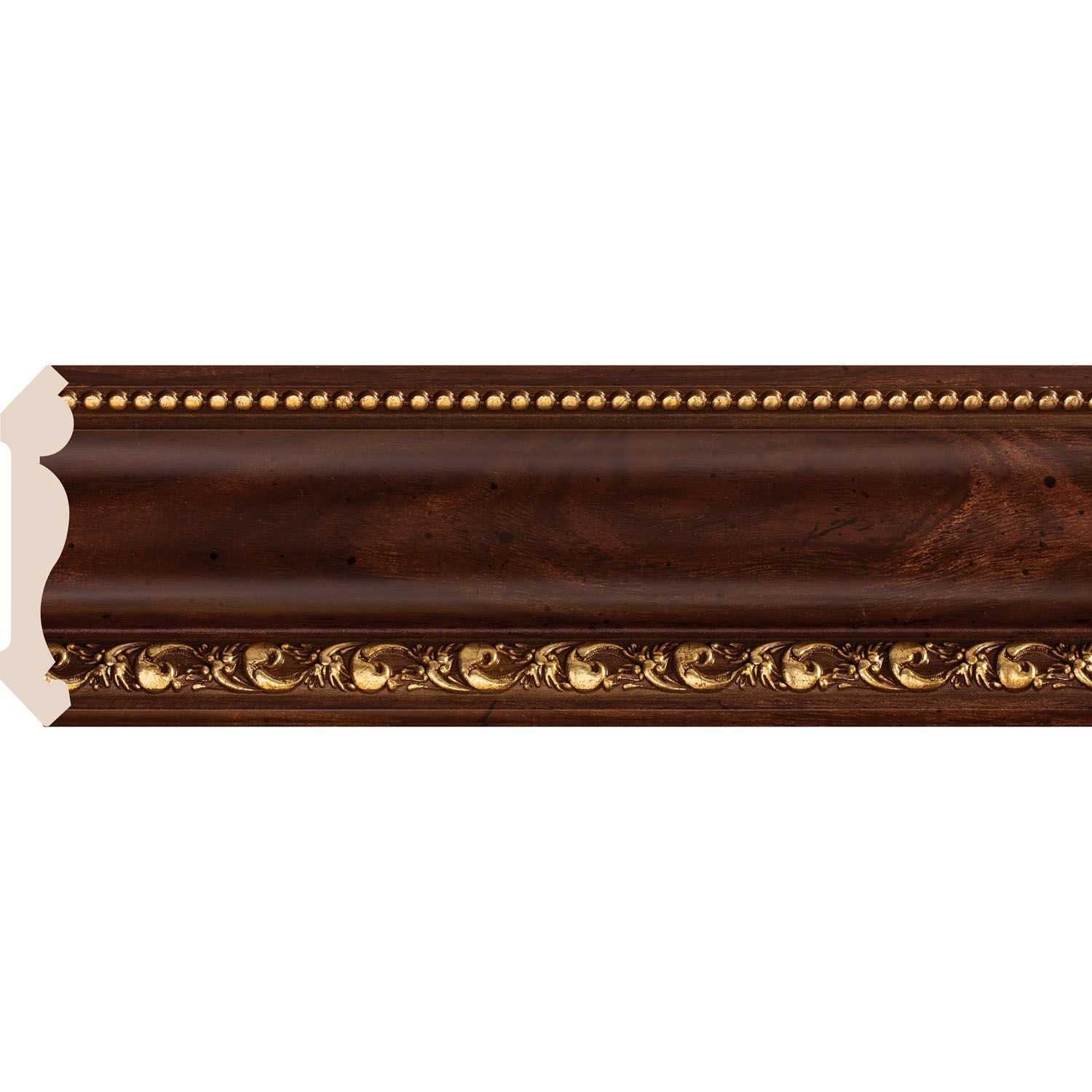 

Багет Cosca Карниз 107, красное дерево с золотом, 154-1084