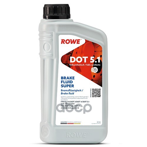 Тормозная жидкость Rowe 25104001099 DOT-5.1