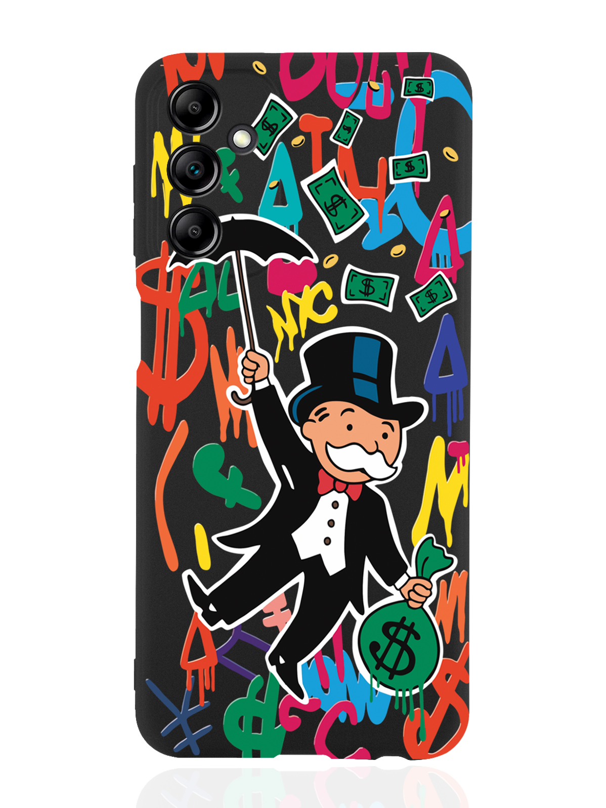 

Чехол MustHaveCase для Samsung Galaxy A14 Богатенький дядюшка толстосум черный, Оранжевый;черный
