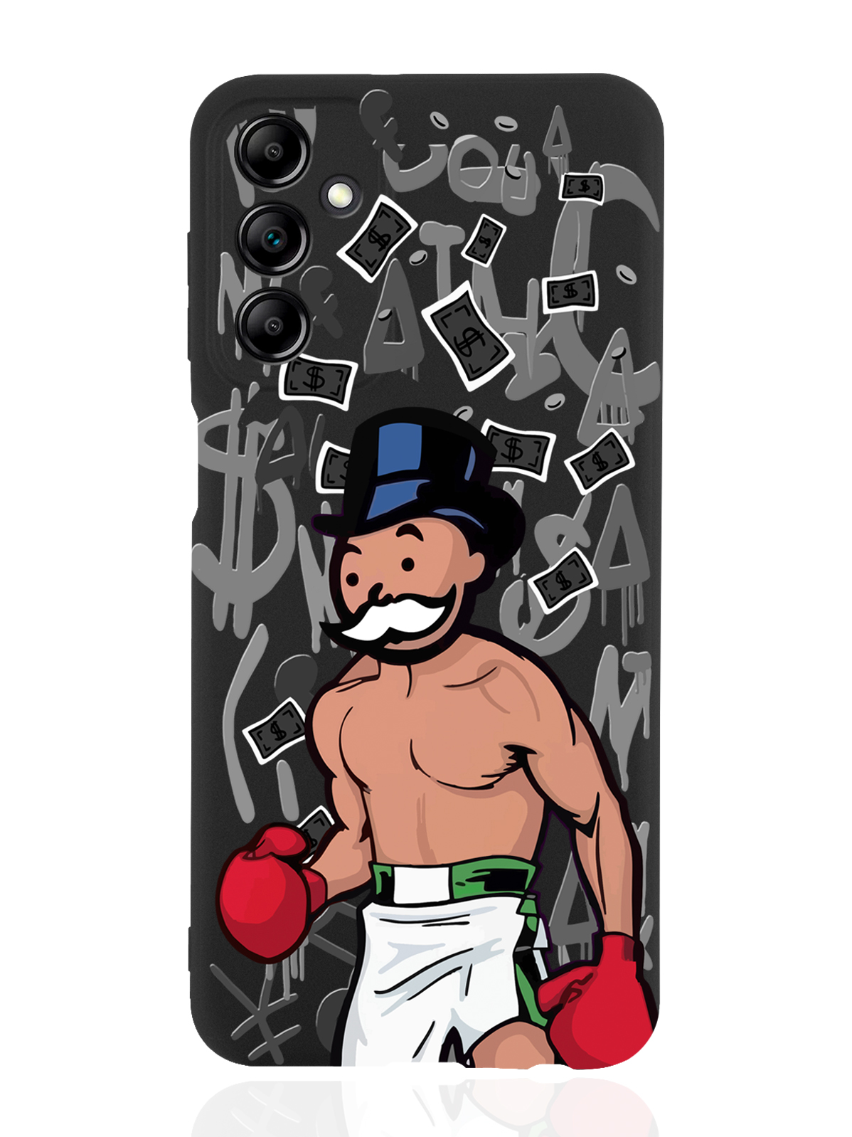 

Чехол MustHaveCase для Samsung Galaxy A14 Monopoly Boxing/ Монополия Боксер черный, Разноцветный