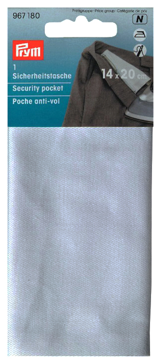 

Карман Prym 967180, 17х20 см, 100% хлопок, белый, 1 шт