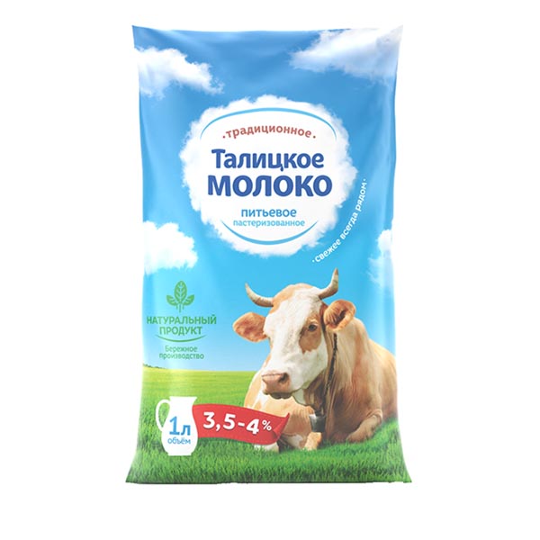 

Молоко талицкое 3,5%-4,0% пленка 1л