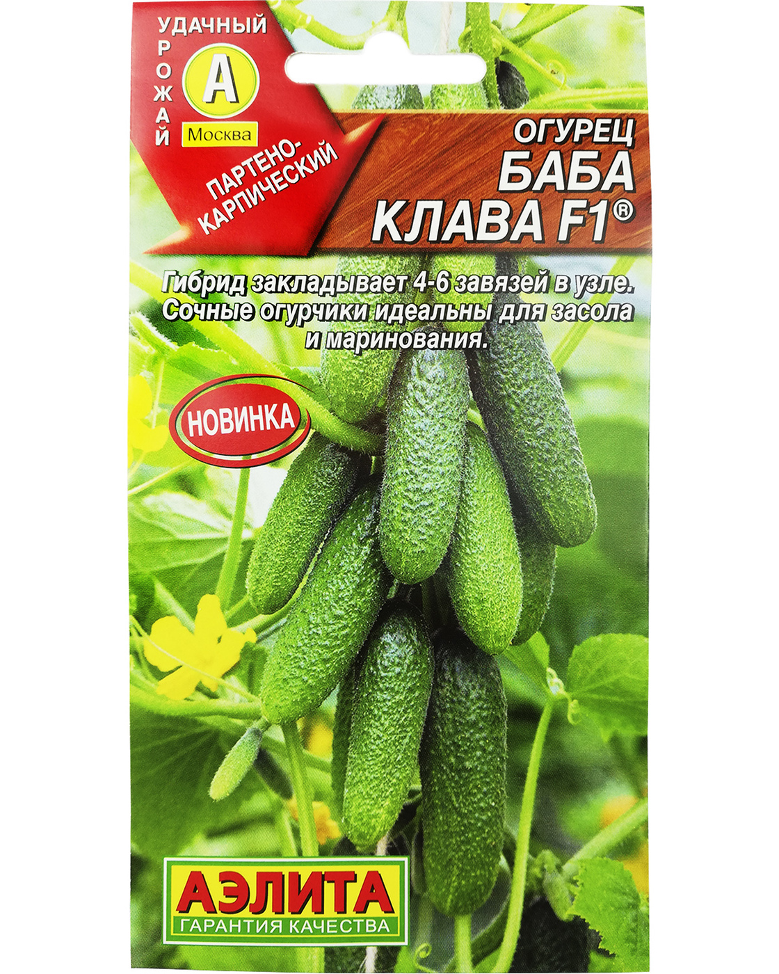 

Семена огурец Аэлита Баба Клава F1 14488 1 уп.