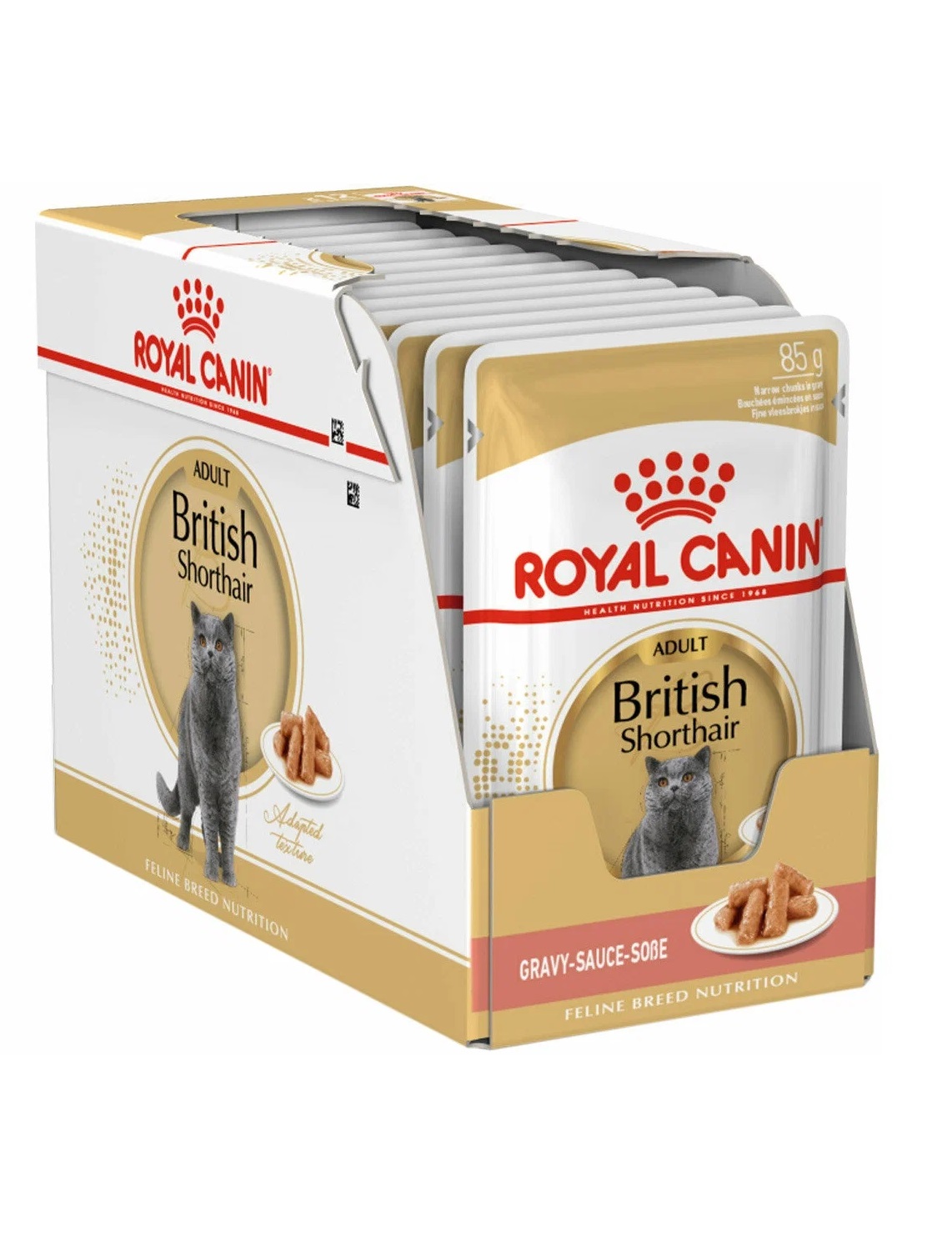 Влажный корм для кошек Royal Canin British Shorthair с мясом, 24шт по 85г