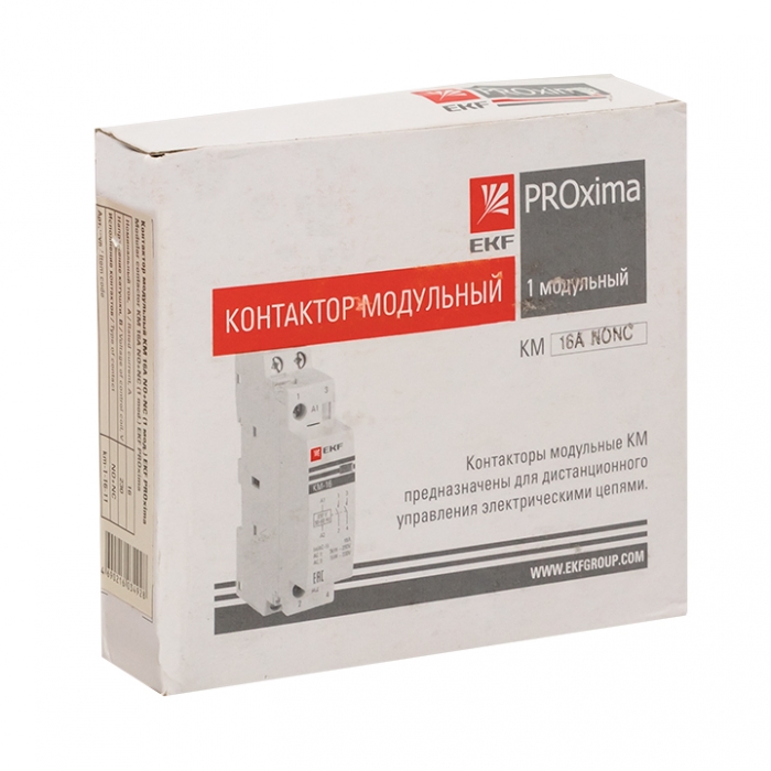 

Контактор модульный КМ РУ 25А 1NO+1NC (1 мод.) EKF PROxima