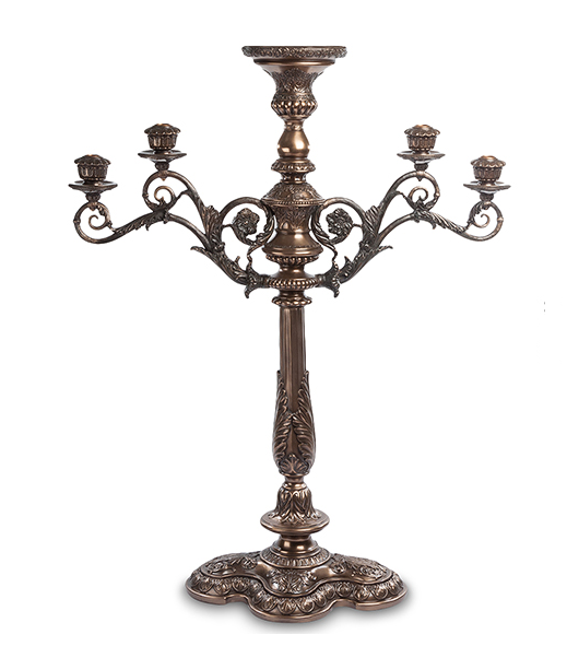

Канделябр в стиле барокко Veronese (bronze) WS-606, Золотистый