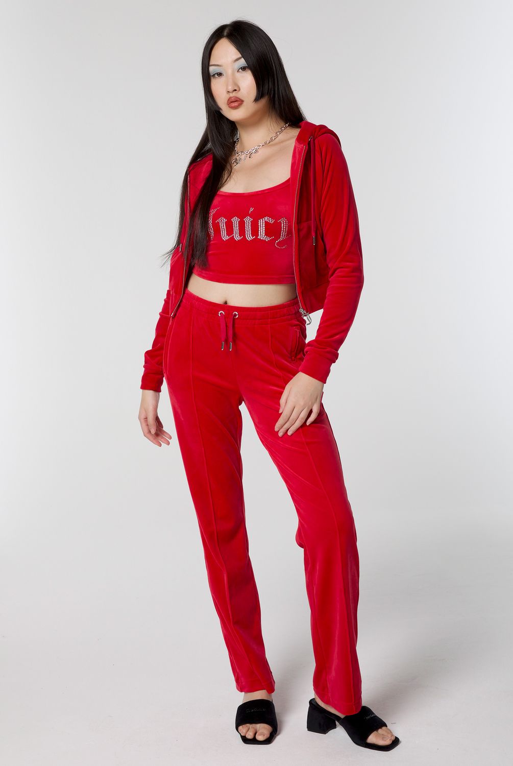 Брюки женские Juicy Couture JCAPW045/124 красные 48 RU