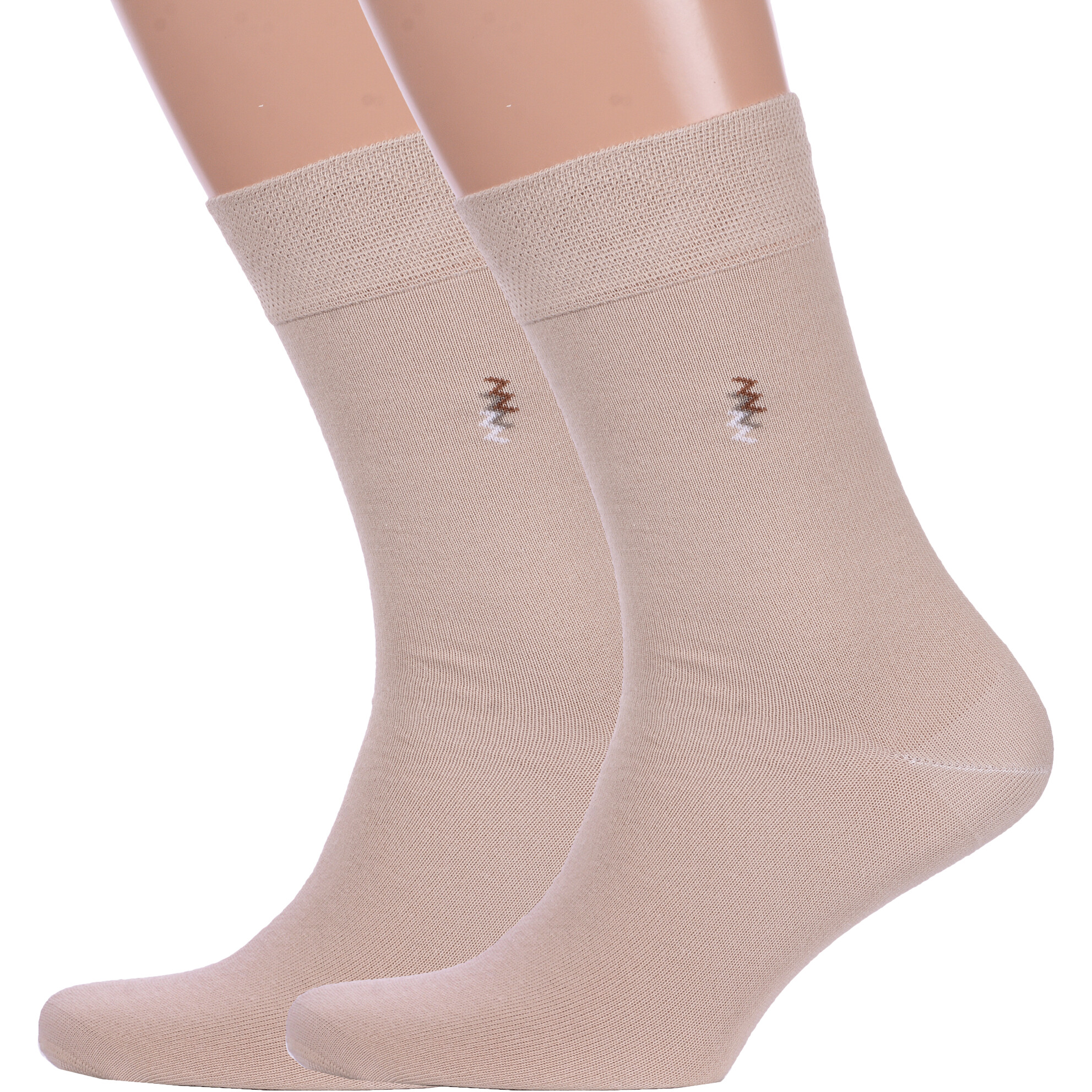 

Комплект носков мужских Брестский чулочный комбинат 2-14с2122 бежевых 31, 2 пары, Бежевый, 2-14с2122