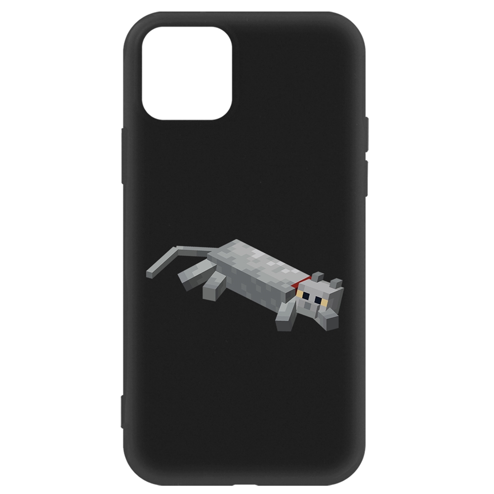 

Чехол-накладка Krutoff Soft Case Minecraft-Кошка для iPhone 11 Pro черный