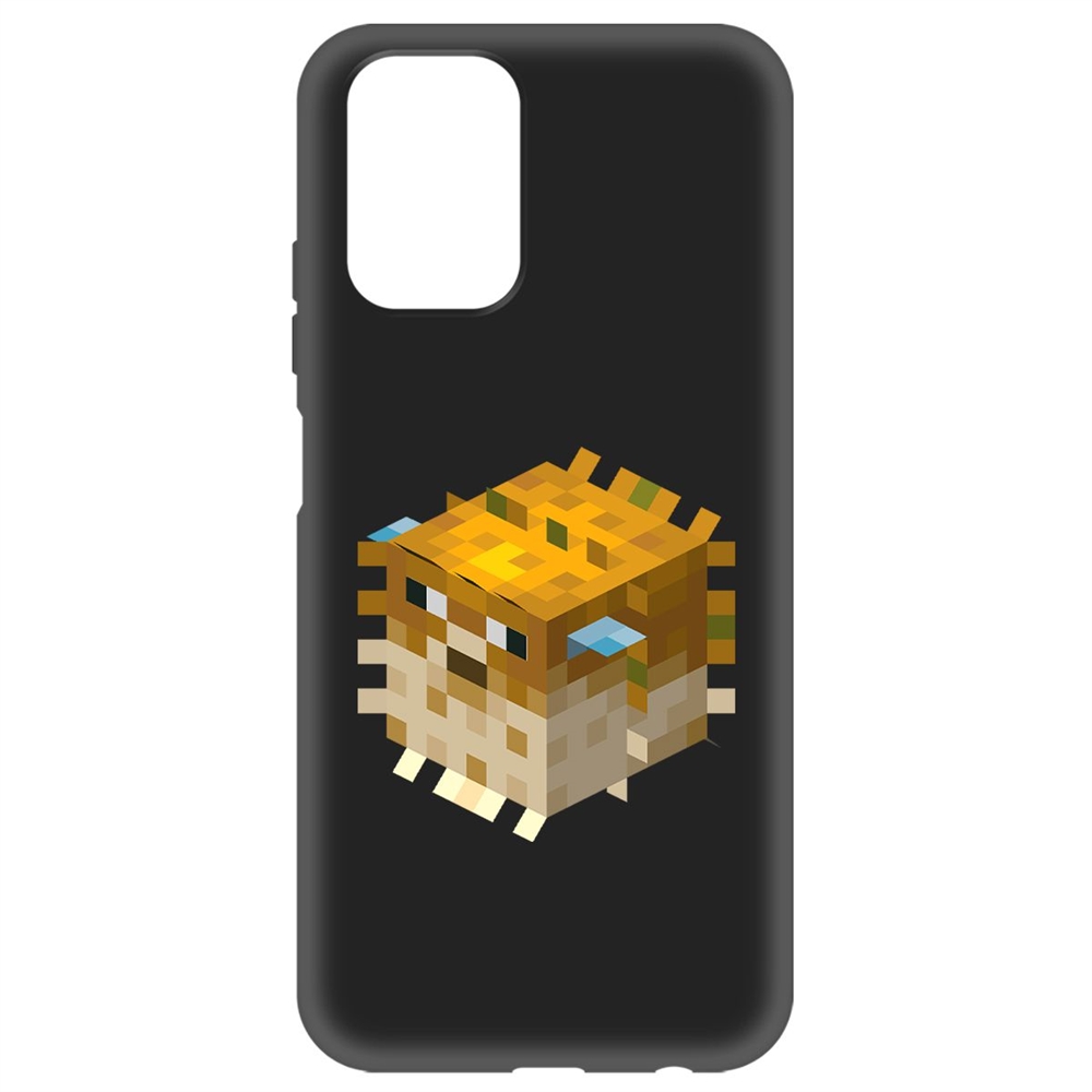 

Чехол-накладка Krutoff Soft Case Minecraft-Иглобрюх для Xiaomi Redmi 10 черный