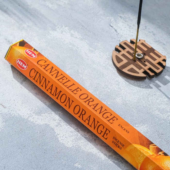 

Благовония "HEM Cinnamon-Orange" (Корица-апельсин), шестигранник, 20 палочек