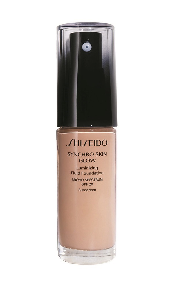 Тональное средство-флюид Shiseido Synchro Skin Glow Fluid Foundation Rose 3 SPF20, 30 мл