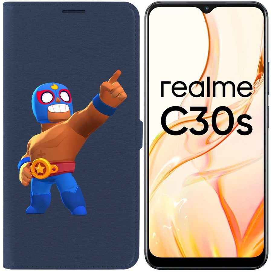 

Чехол-книжка Eco Book для Realme C30s Brawl Stars-Эль Примо