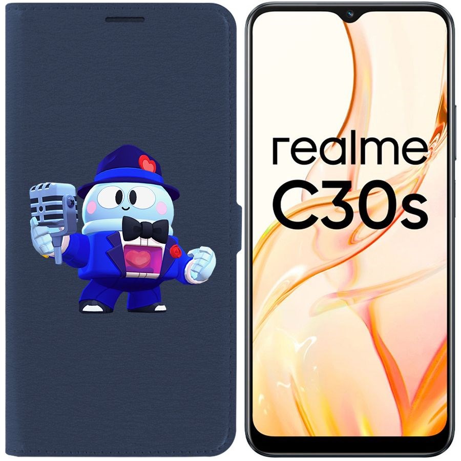 

Чехол-книжка Eco Book для Realme C30s Brawl Stars-Стильный Лу