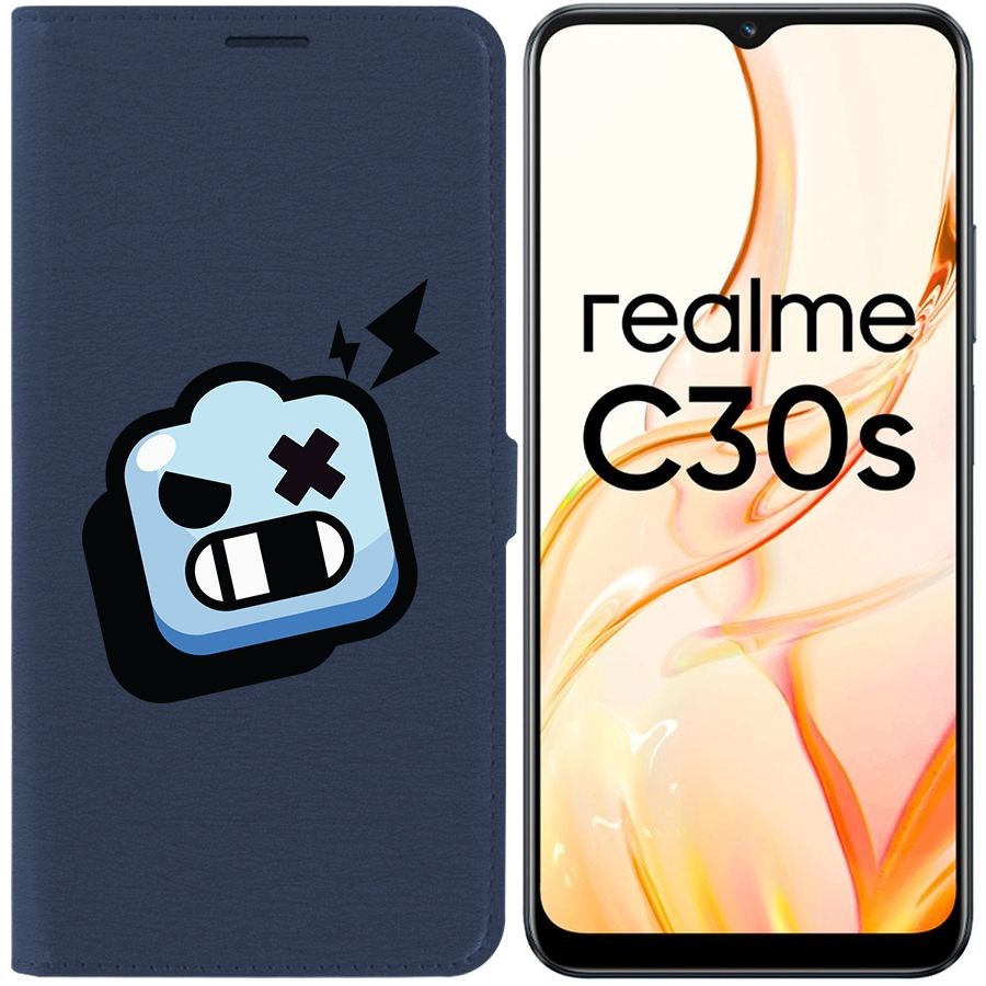 

Чехол-книжка Eco Book для Realme C30s Brawl Stars-Роборубка