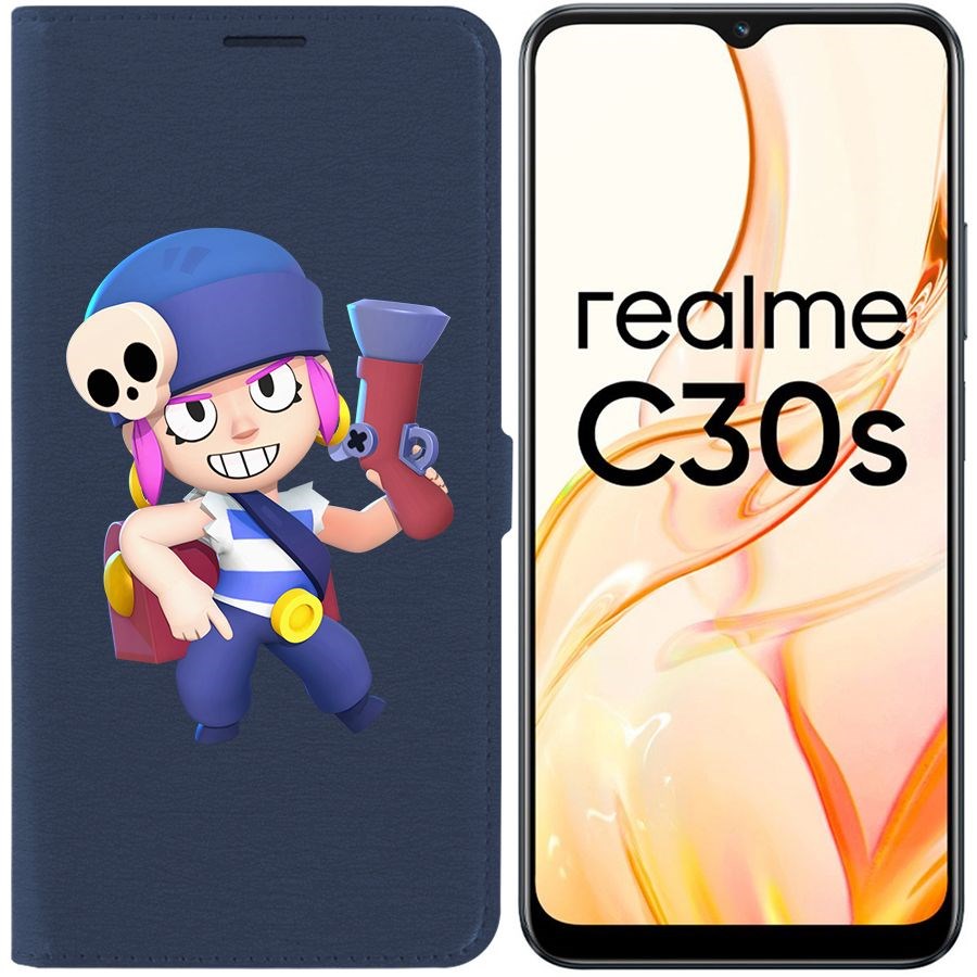 

Чехол-книжка Eco Book для Realme C30s Brawl Stars-Пенни