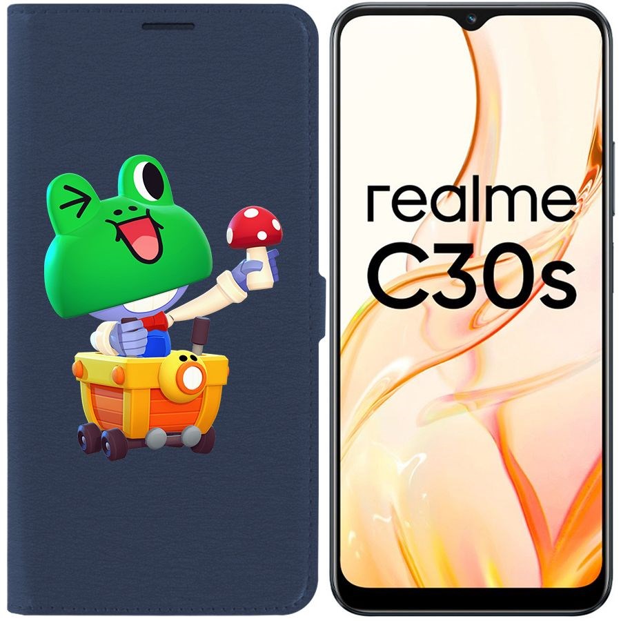 

Чехол-книжка Eco Book для Realme C30s Brawl Stars-Леонард Карл