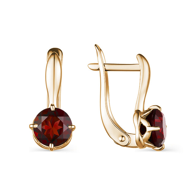 

Серьги из серебра с гранатом VG 204011-006-0309