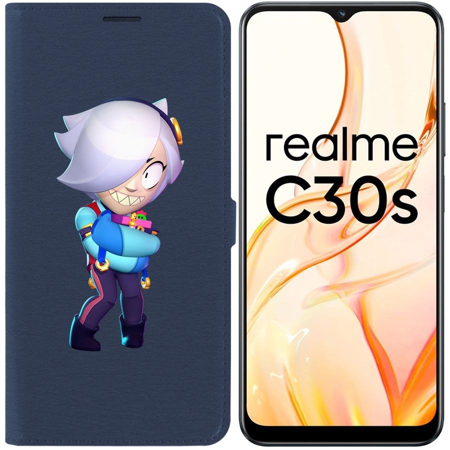 

Чехол-книжка Eco Book для Realme C30s Brawl Stars-Колетт