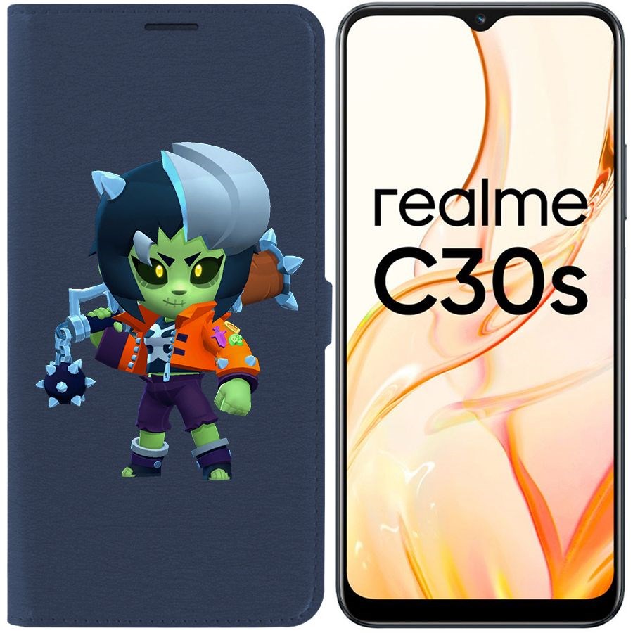 

Чехол-книжка Eco Book для Realme C30s Brawl Stars-ЗомБиби