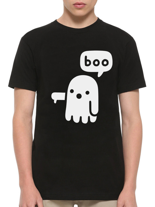 

Футболка мужская Design Heroes Призрак Boo черная XS, Призрак Boo